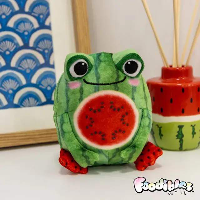 Foodibles Small Scented Plushies - Watermelon Frog (3).webp