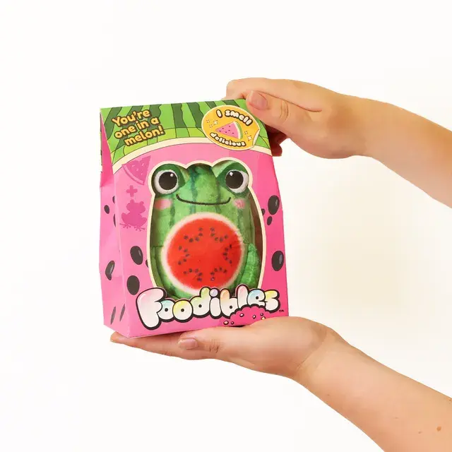Foodibles Small Scented Plushies - Watermelon Frog (1).webp