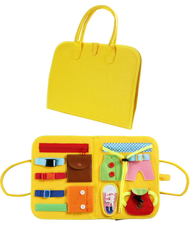 بيزي بورد قابل للطي - أصفر