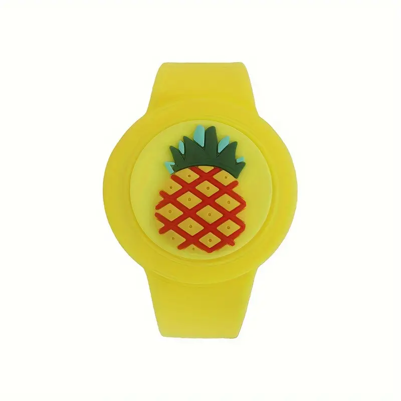 Apple AirTag Cute Cartoon Strap, Anti Loss Full Wrap Strap - Yellow Pineapple