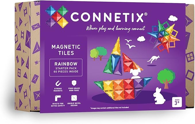 CONNETIX - Rainbow Starter Pack, 60 Pieces