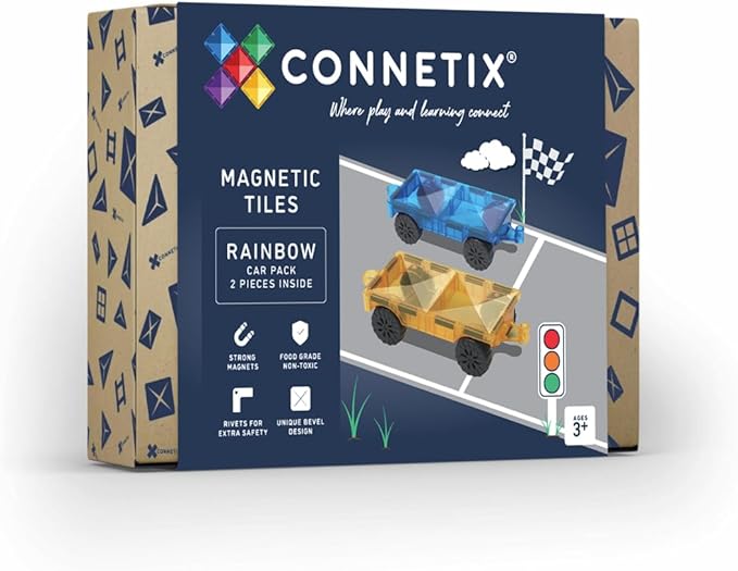 CONNETIX - Rainbow Car Pack, 2 Pieces