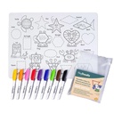 HeyDoodle - Shape Shifters Silicone Mat Colouring