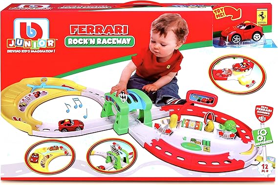 BB Junior Bburago Junior Ferrari Rock 'N Raceway With Motorized