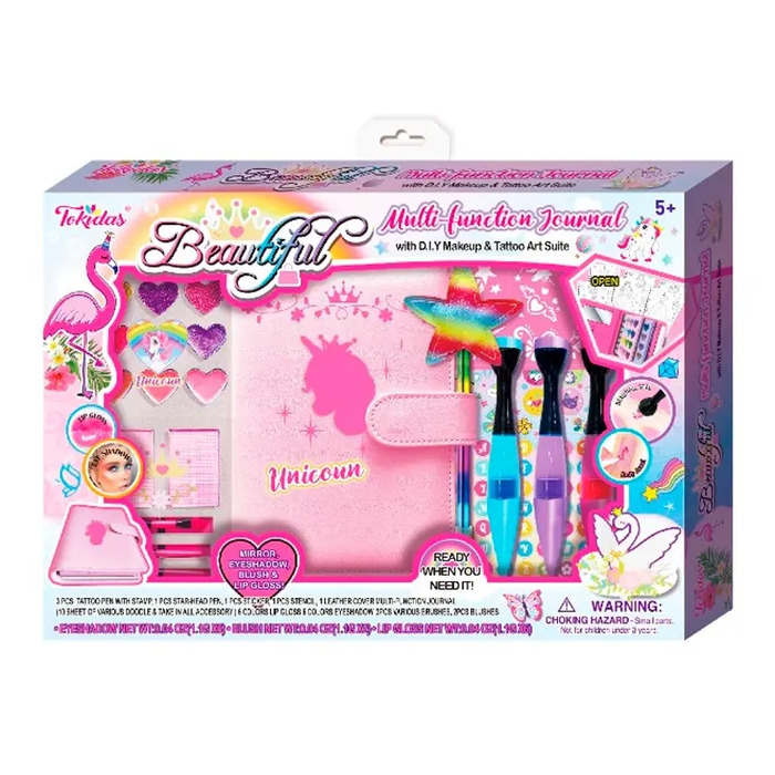 مجلة توكيداس متعددة الوظائف مع مجموعة أدوات المكياج والوشم اليدوية
