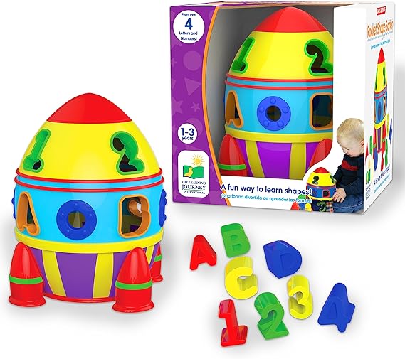 The Learning Journey Early Learning - Rocket Shape Sorter