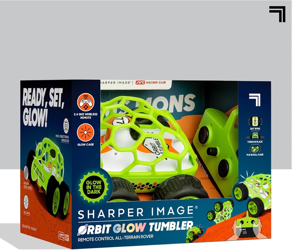 Remote Control Glow In The Dark Orbit Tumbler Car Toy