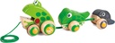 Hape Pull Along Frog Family