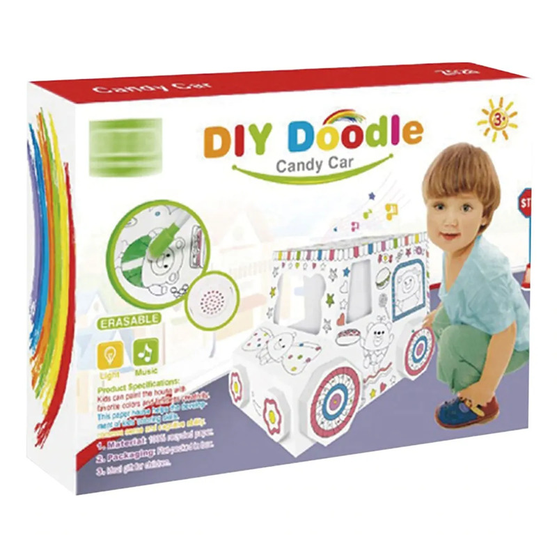 رسم سيارة حلوى خربش