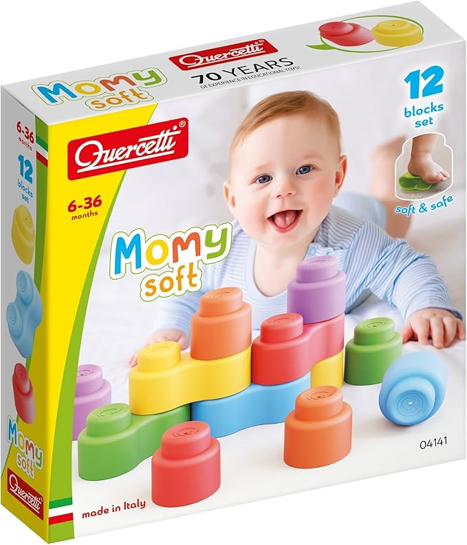 Quercetti MOMY Soft Plastic Early Childhood Construction Toy
