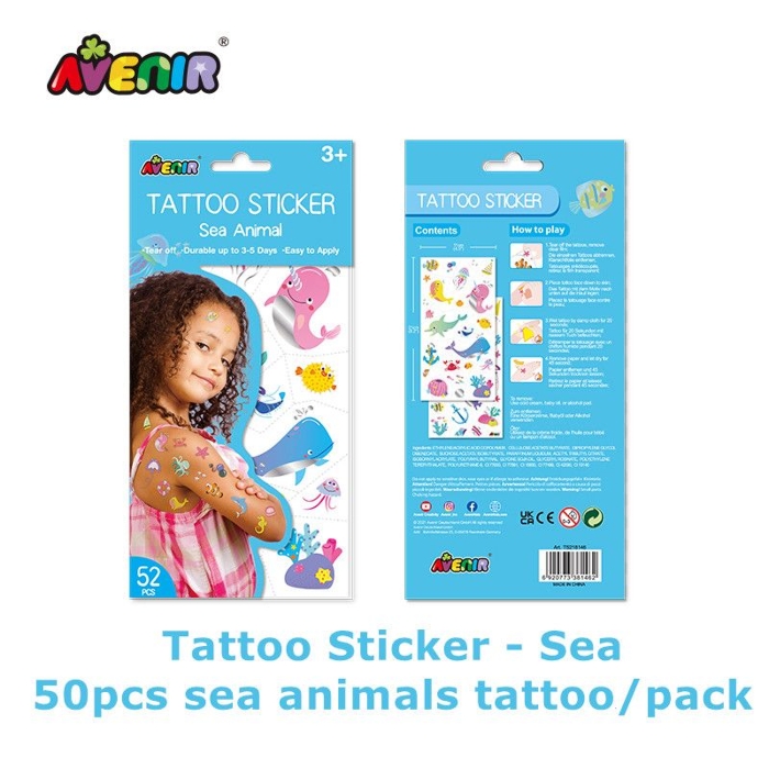 Avenir Tattoo Sticker - Sea Animal