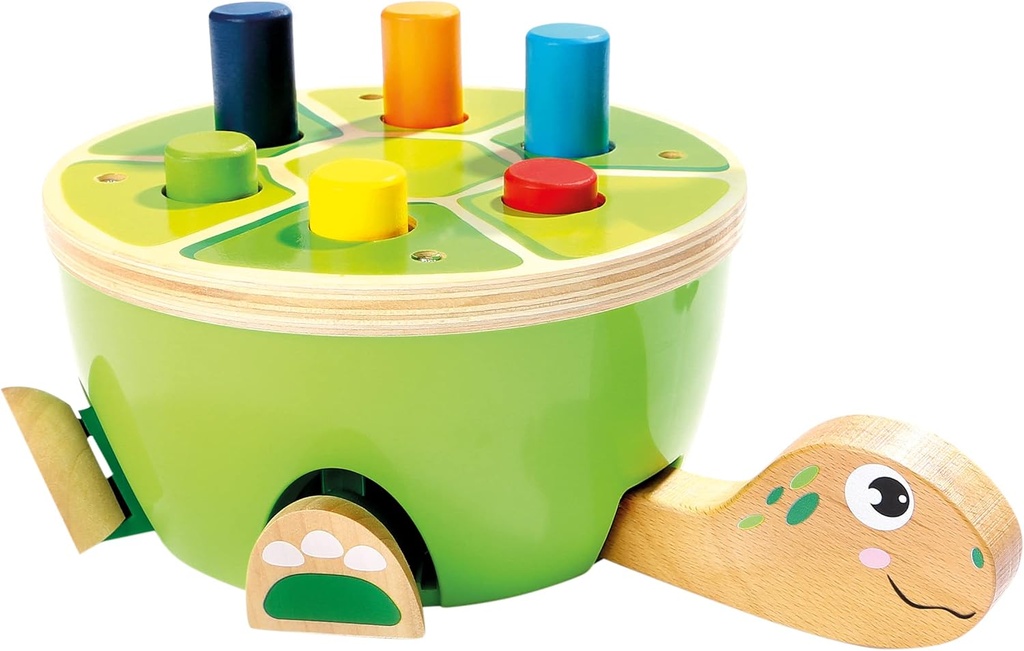 Top Bright Wooden Pounding Bench Turtle