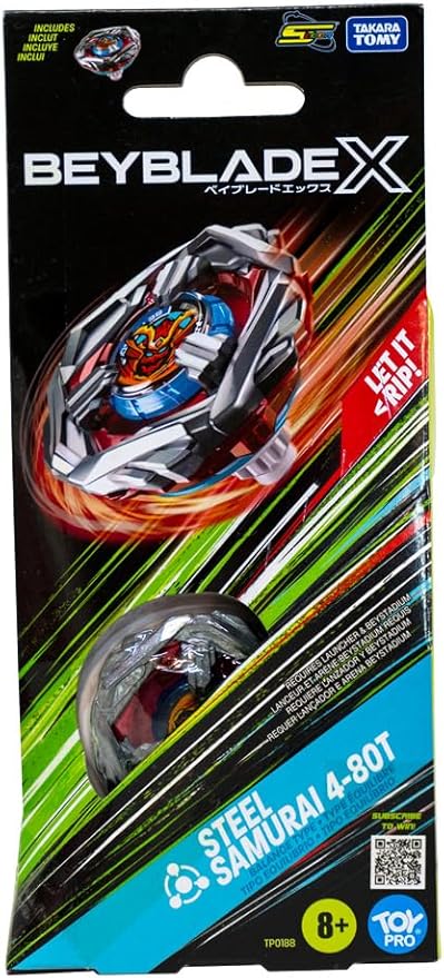 BEYBLADE X Steel Samurai 4-80T Booster Pack Set