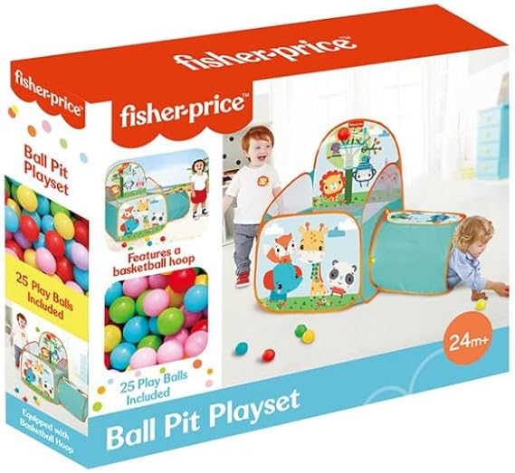 Fisher Price Ball Pit Playset W/Tunnel 25 Balls