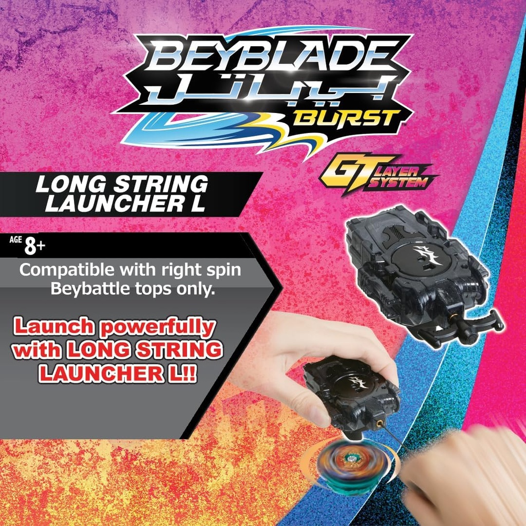 BEYBLADE - BEYBATTLE Burst Long String Launcher L Left Spin