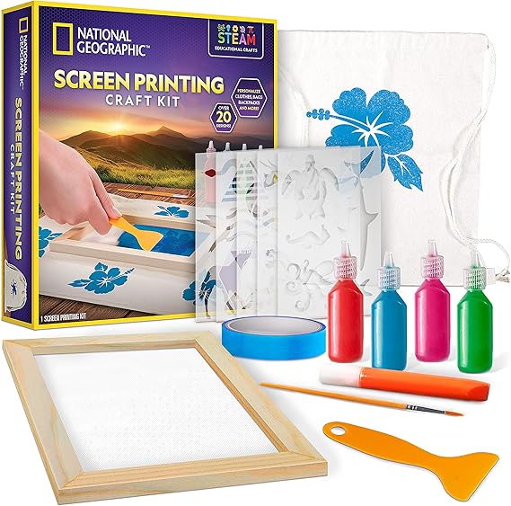 National Geographic Kids Screen Printing Kit