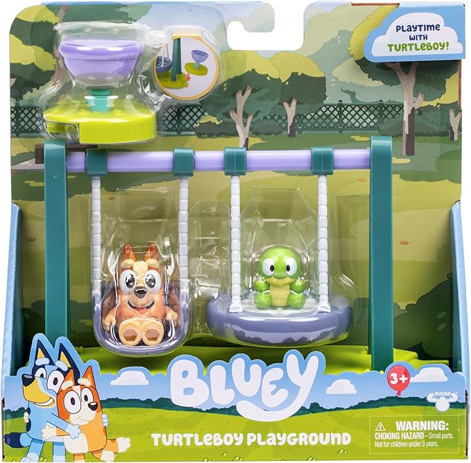مجموعة ملعب الفناء الخلفي Bluey Turtleboy