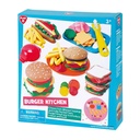 Play Go Burger Kitchen for Kids with Dough Included