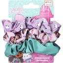 Gabby's Dollhouse - 3 Piece Fabric Scrunchies for Girls