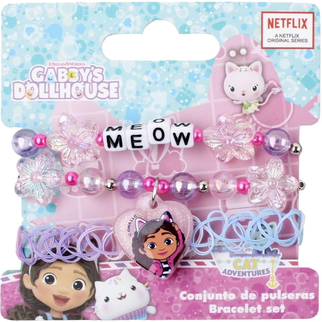 Gabby's Dollhouse - Floral Beads & Meow
