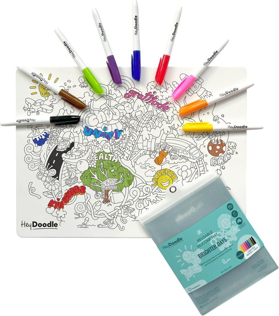 سجادة خربشة كلاسيكية لأيام أكثر إشراقًا من HeyDoodle