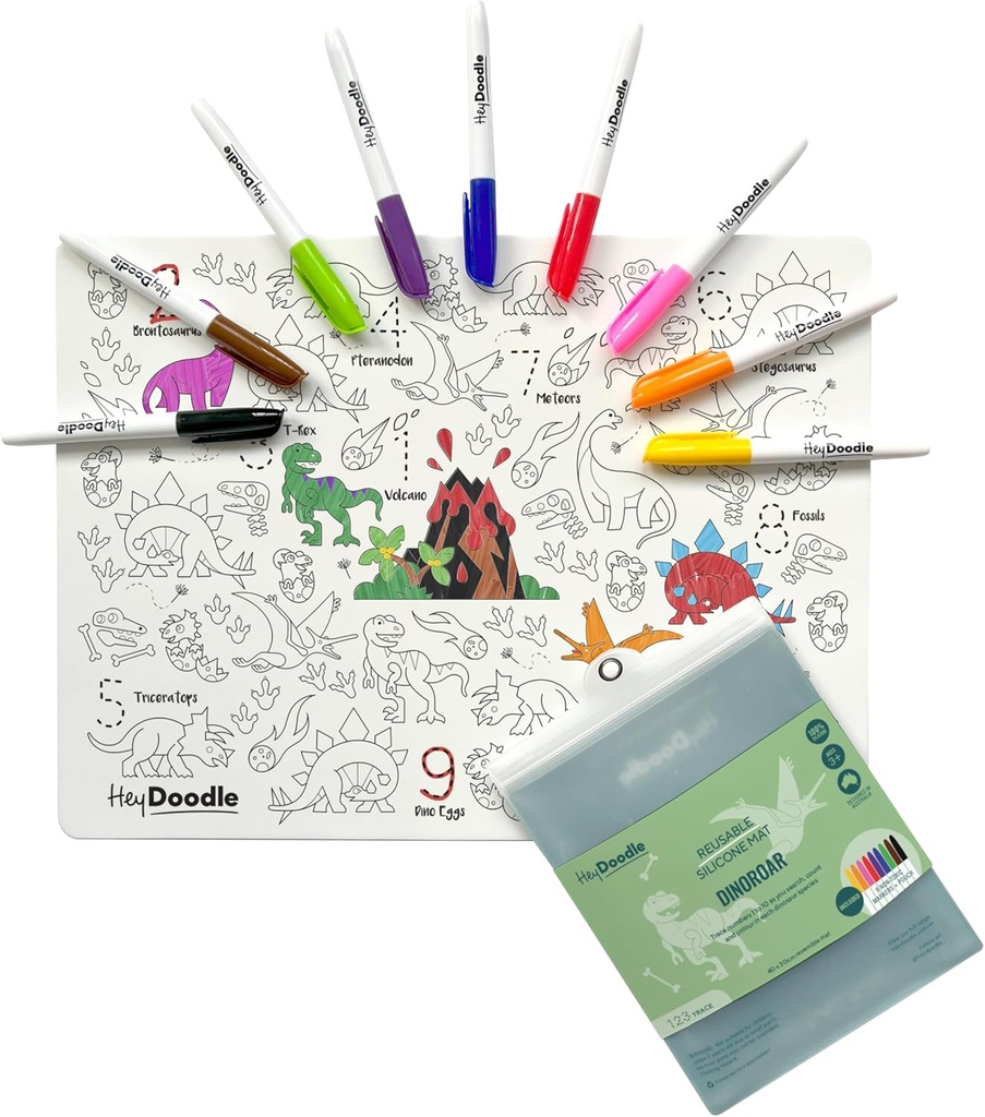HeyDoodle - DinoRoar Classic Doodle Mat