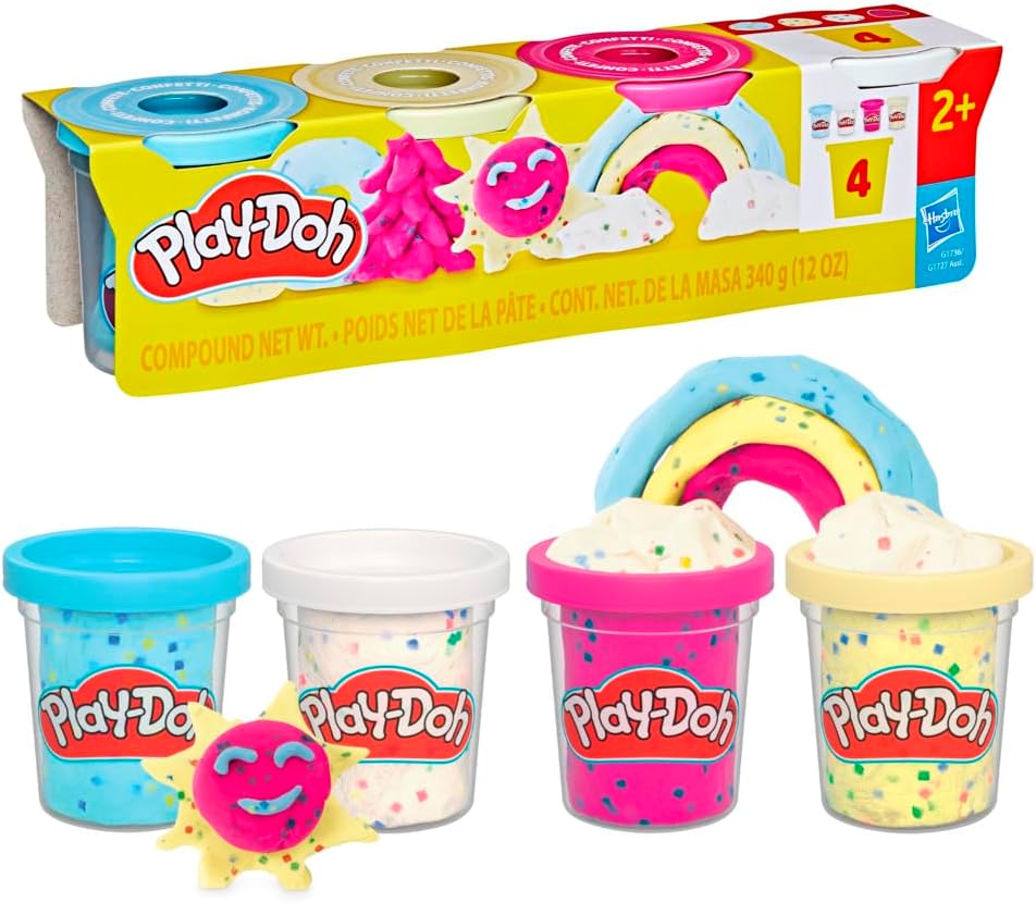 Play-Doh - 4 Pack Confetti Modeling Compound