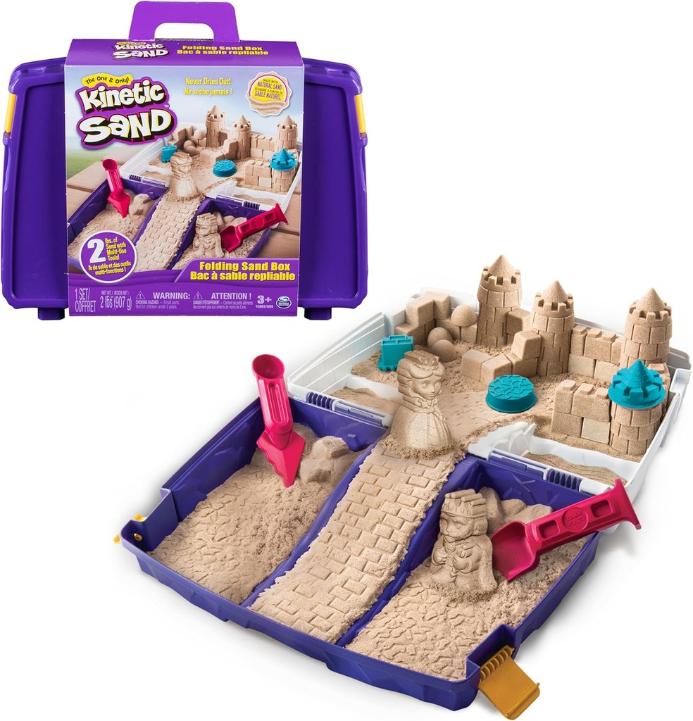 Kinetic Sand – Folding Sand Box with 2 lbs