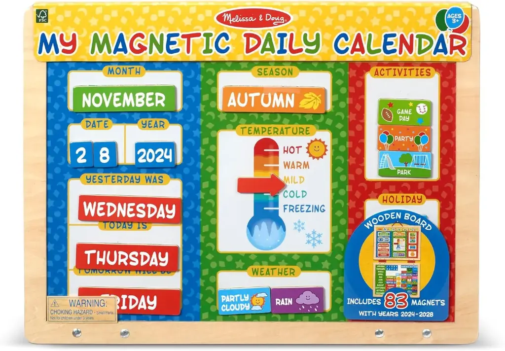 My Magnetic Daily Calendar