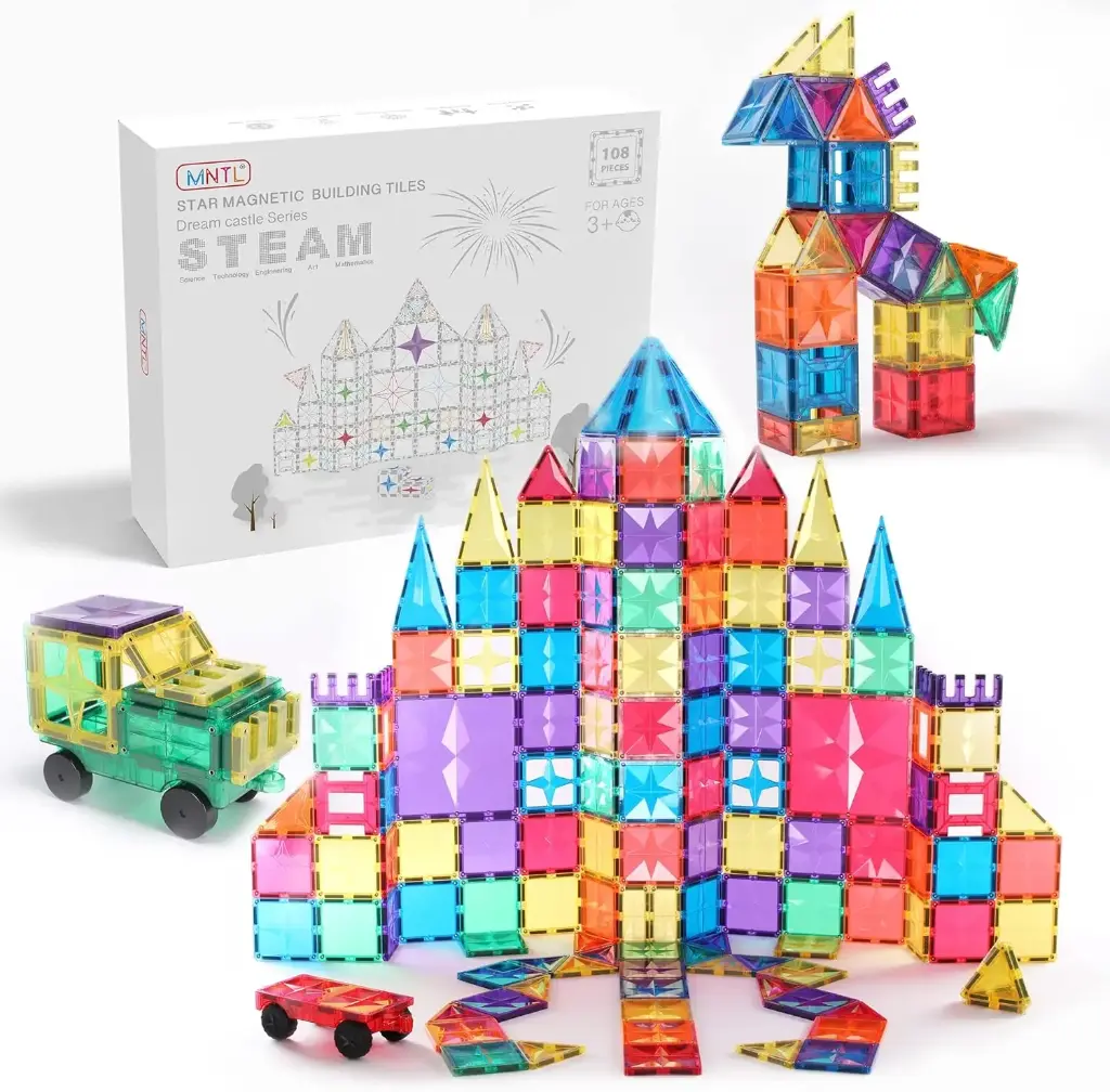 MNTL – Magstem 108 Piece Magnetic Blocks 