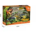 Dinosaur Play Set With Track Set & Car Racing Toy — 183 PCS  