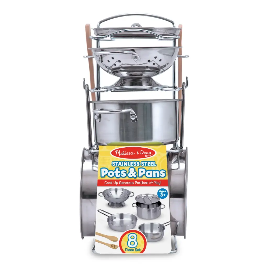 Stainless Steel Pots & Pans Play Set 