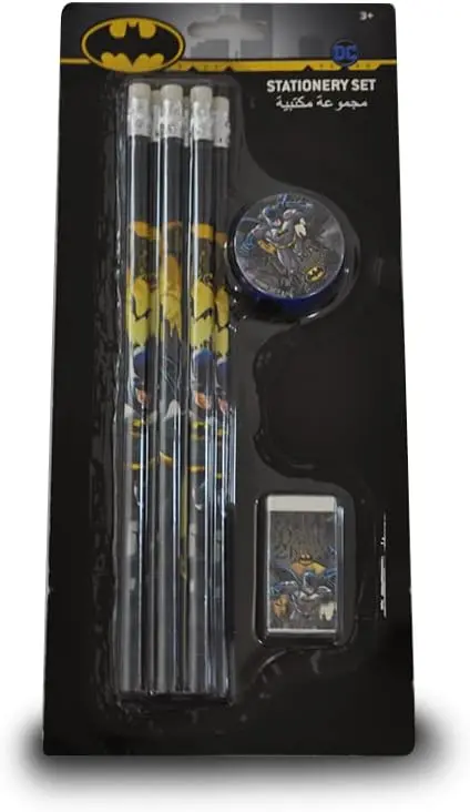 Batman – Pencils Set 6-Pieces with Eraser and Sharpener