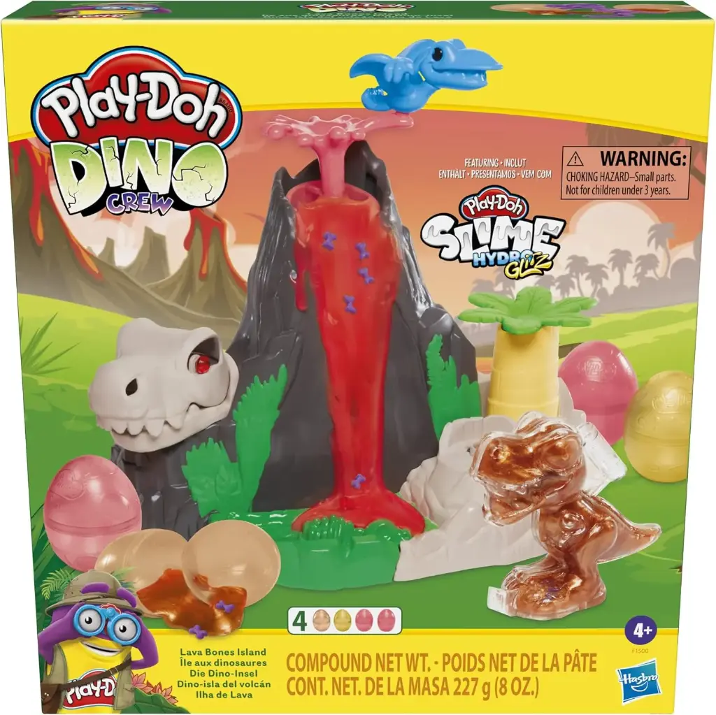 Play-Doh Slime Dino Crew Lava Bones Island Playset