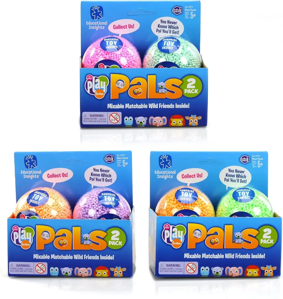 Learning Resources Playfoam Pals — Wild Friends 2-Pack (Green & Yellow)