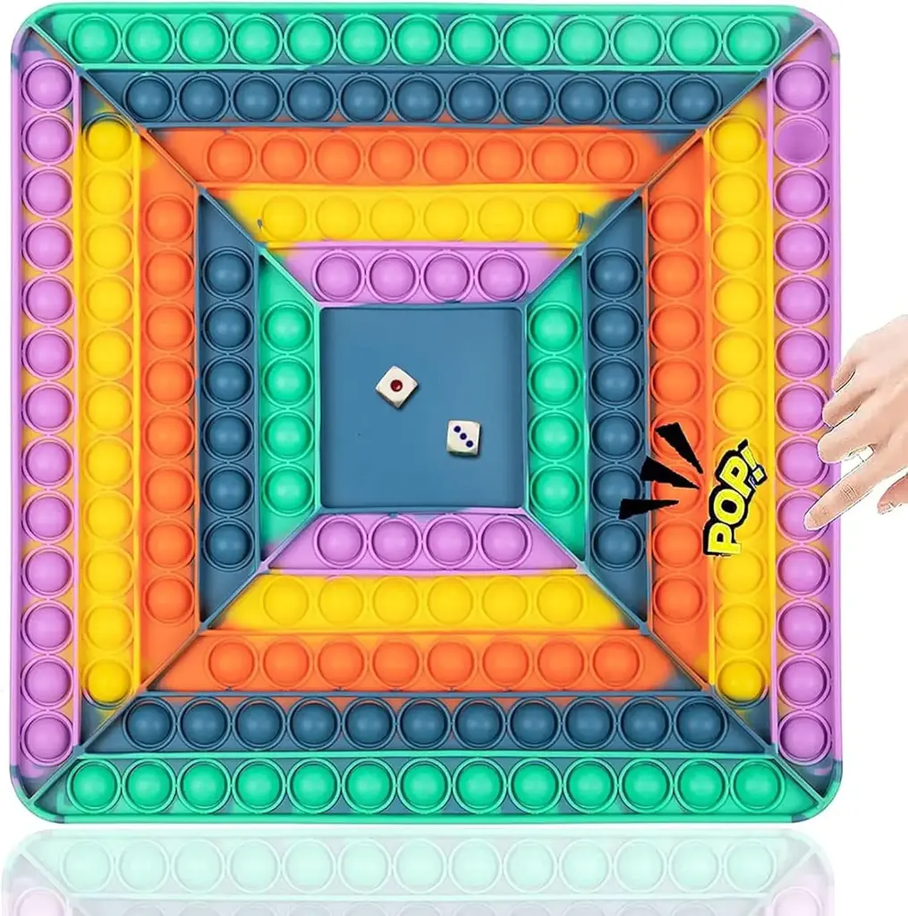 AM ANNA – Big Push POP Fidget Toy Rainbow Chess Board