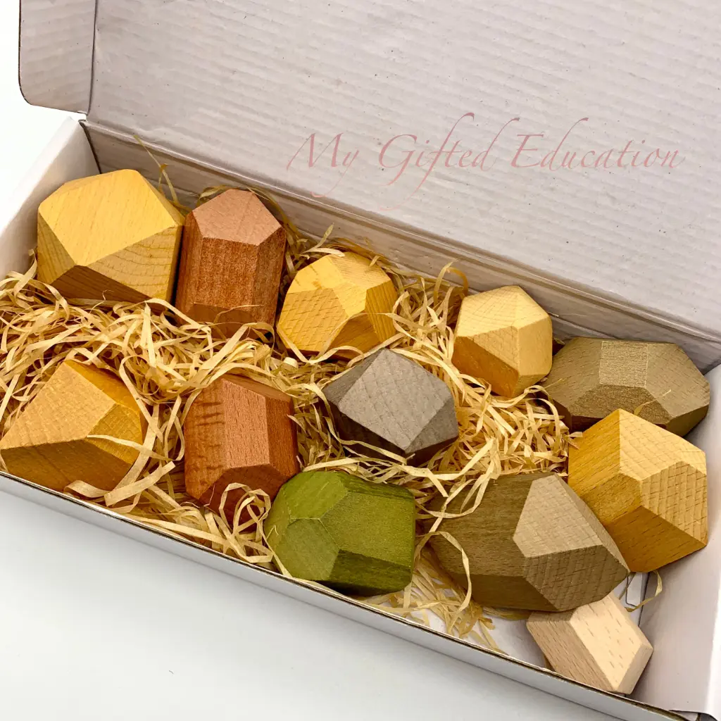 Rainbow Balancing Stones – 12 Pieces