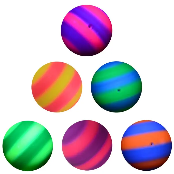 Rainbow Balls – Matte 6 Inch Inflatable Two-Colour 