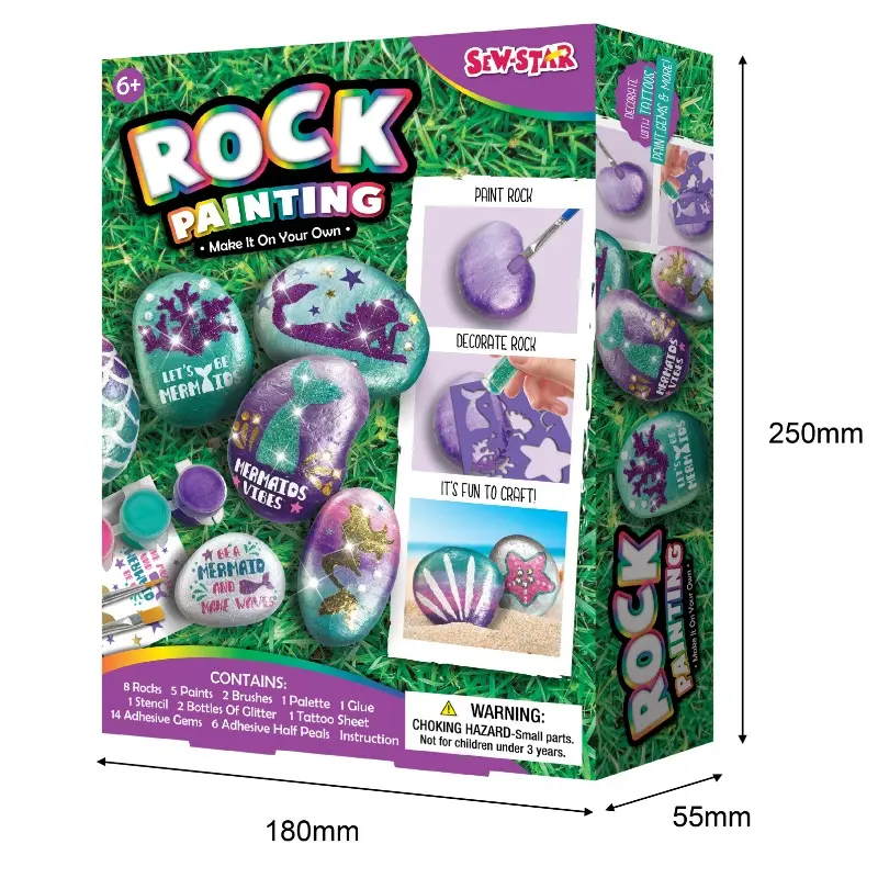 Sew Star – Rock Painting Mermaid