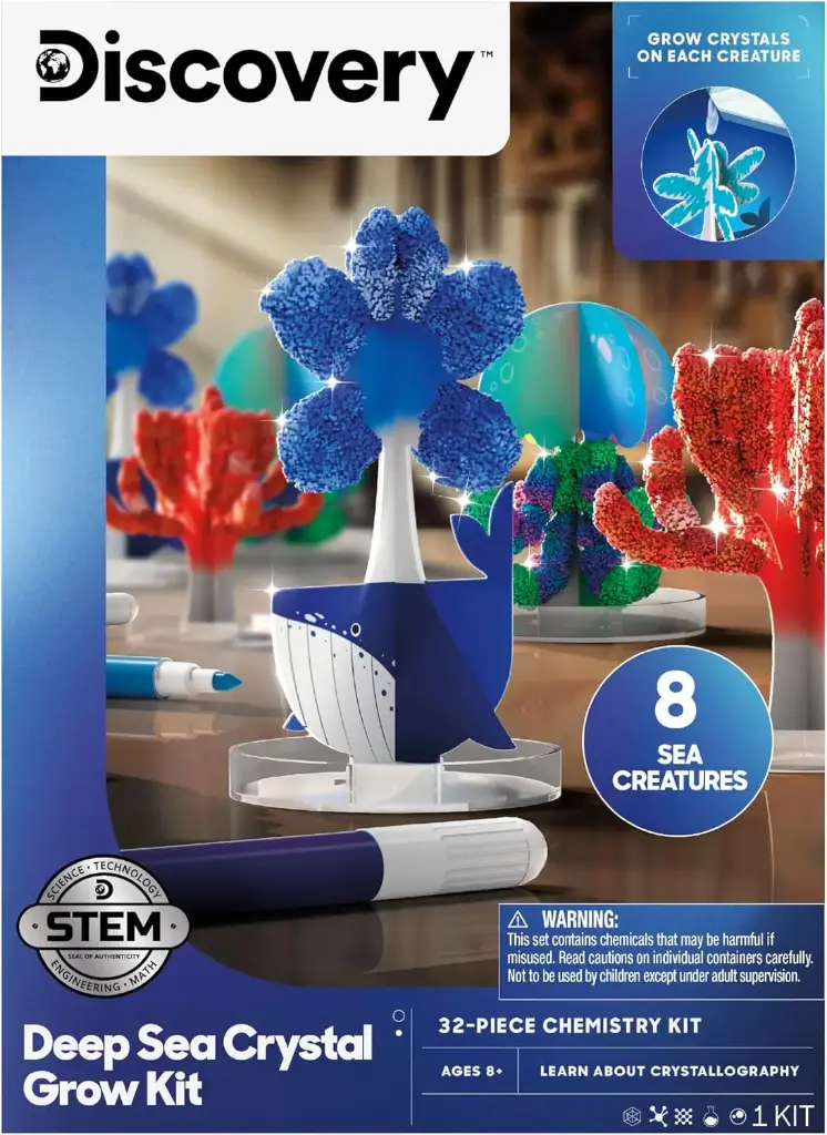 Discovery – DIY Crystal Grow Kit Sea Creations 8 Creatures 