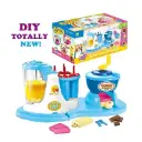 ماكينة العصير والآيس لولي والشوكولاتة DIY 3 في 1 - أزرق