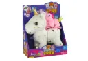 Unicorn Plush Sleeping Animal Lullaby - White with Stars