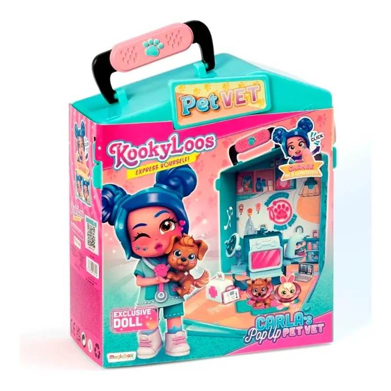 KookyLoos Playset - Carla's Pop-Up Pet Vet 