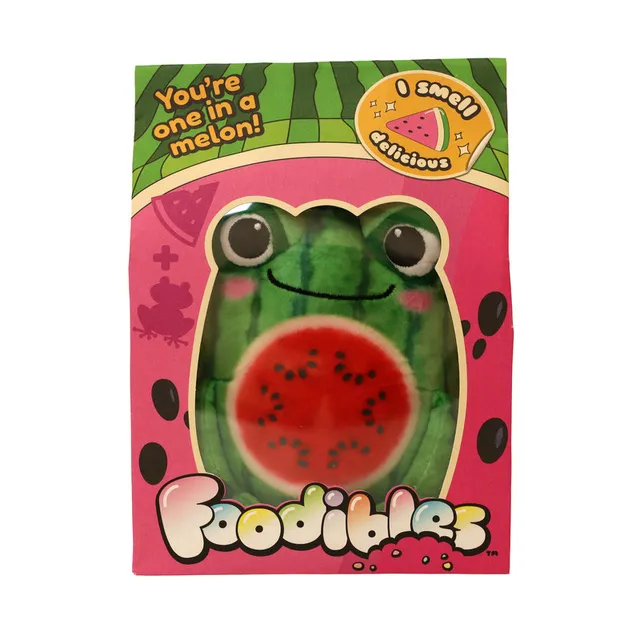 Foodibles Small Scented Plush - Watermelon Frog 