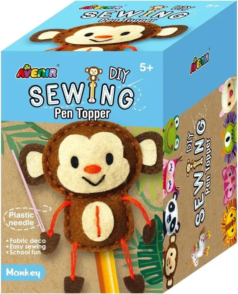 Avenir Sewing Pen Topper - Monkey 