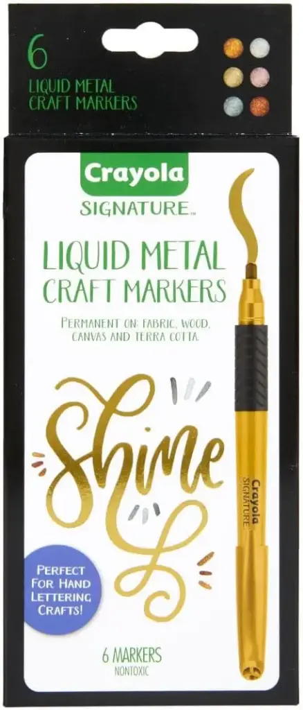 Crayola 6ct Liquid Metal Craft Markers