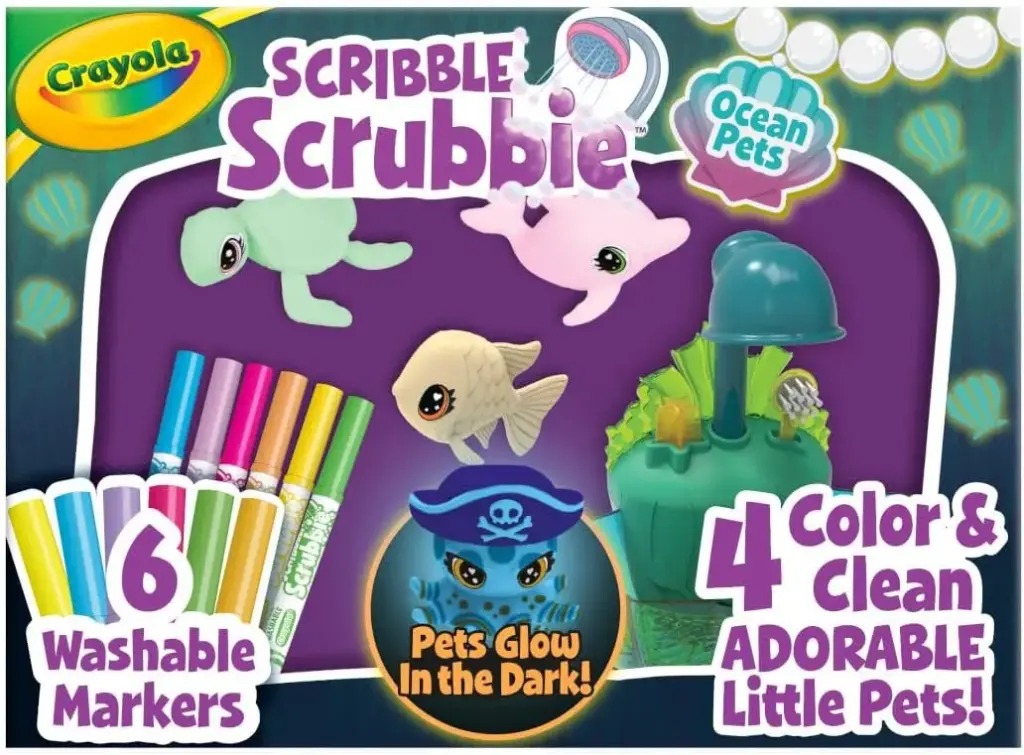 Crayola Scribble Scrubbie Pets Glow Lagoon Playset