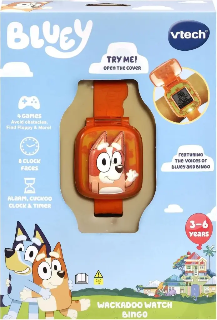 VTech Bluey Wackadoo Bingo Learning Watch - Orange