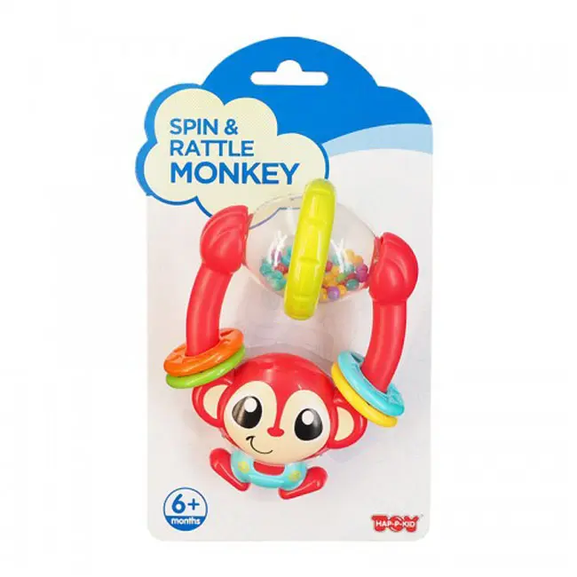 Little Learners - My First Spin and Rattle Monkey 