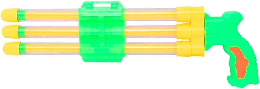 MINISO Green Water Gun with Three Shooting Cannons 